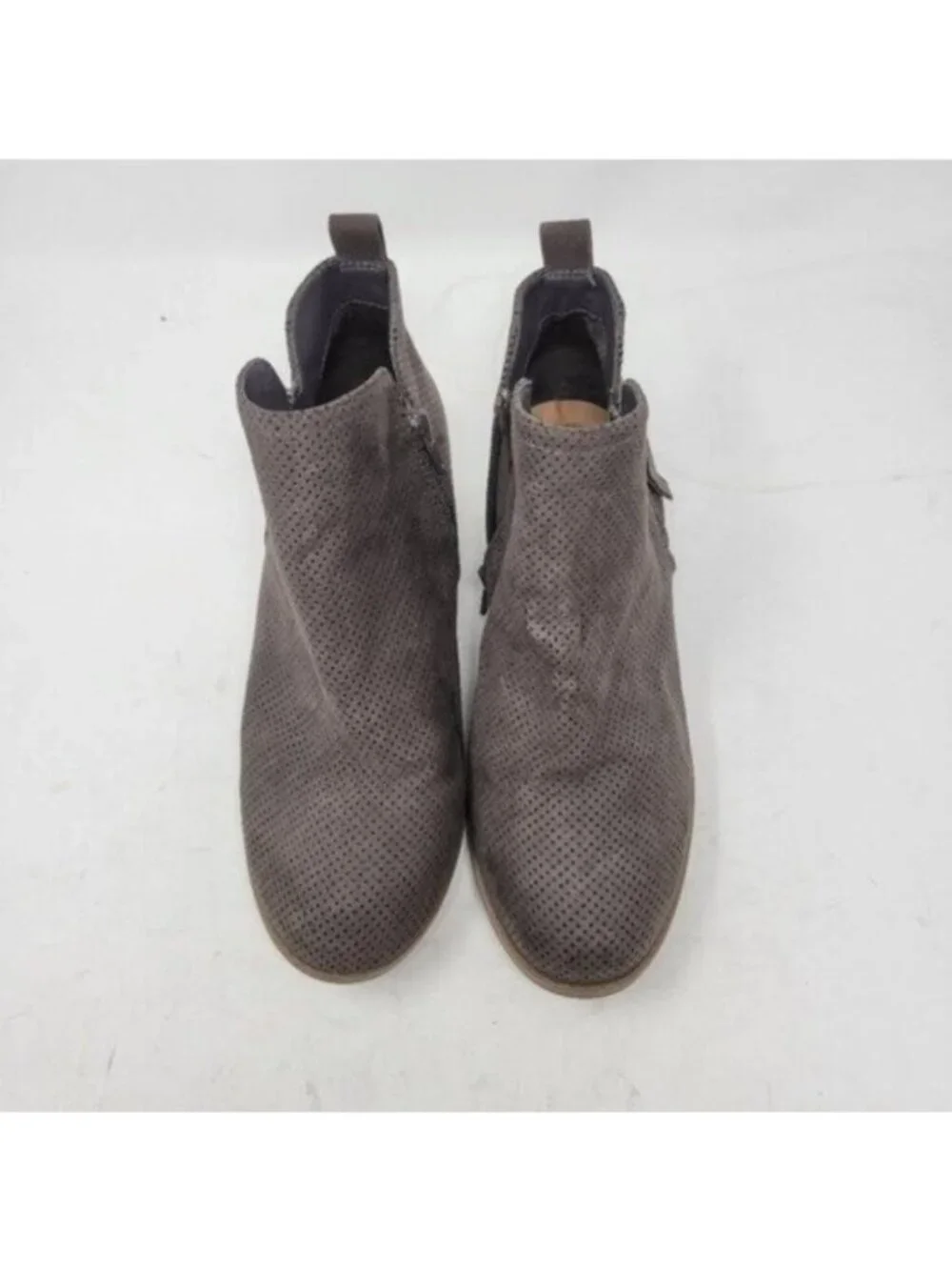 Universal Thread | Dylan Ankle Boots Lazer Cut Double Zip Booties Gray